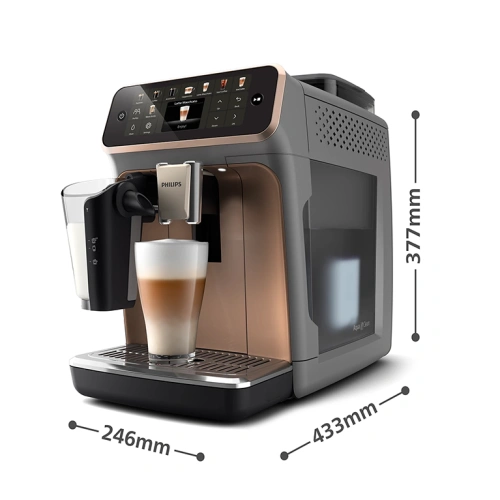 Кофемашина Philips EP5544/80 Series 5500 LatteGo документация, капучинатор, мерная ложка, тест-полоска для определения жесткости воды, фильтр AquaClean