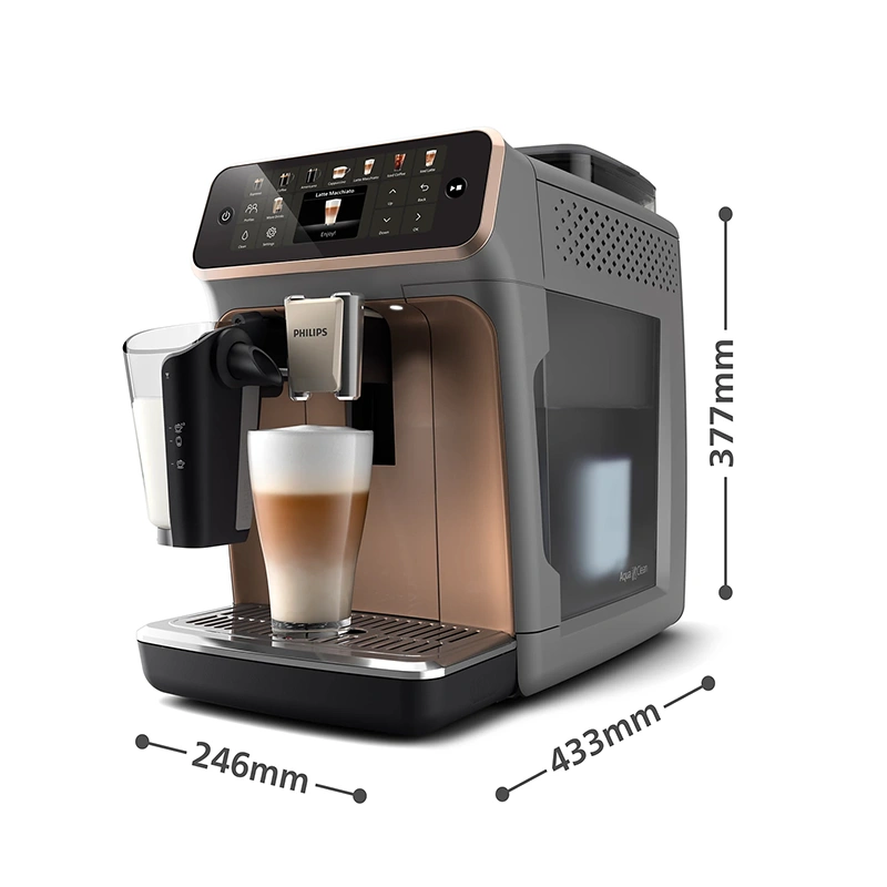 Кофемашина Philips EP5544/80 Series 5500 LatteGo документация, капучинатор, мерная ложка, тест-полоска для определения жесткости воды, фильтр AquaClean