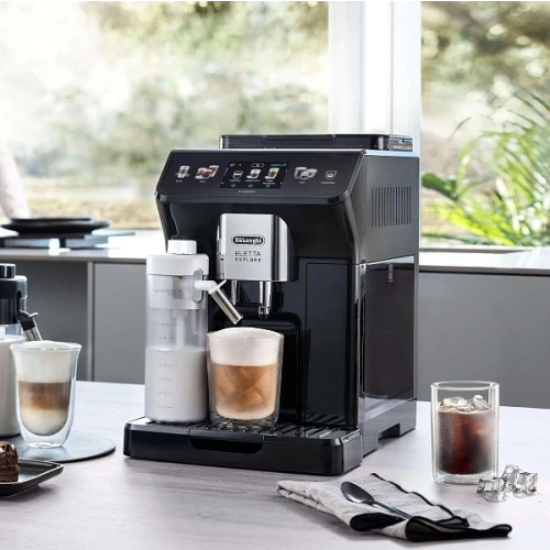 Кофемашина DeLonghi ECAM450.55.G EX:4 Графин для молока; фильтр для воды; кружка To Go; мерная ложка; силиконовая форма для льда; инструкция