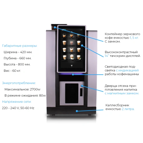Кофемашина автоматическая Jetinno JL28 Black