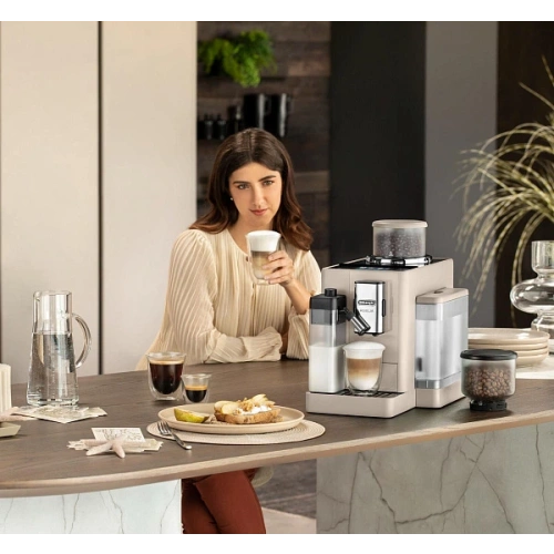 Кофемашина DeLonghi EXAM440.55.BG Сменный контейнер для зёрен (2шт.); мерная ложка; полоска для определения жёсткости воды
