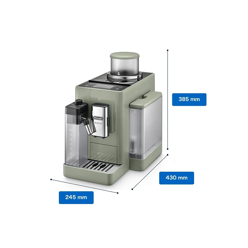 Кофемашина DeLonghi EXAM441.55.GR Сменный контейнер для зёрен (2шт.); мерная ложка; полоска для определения жёсткости воды