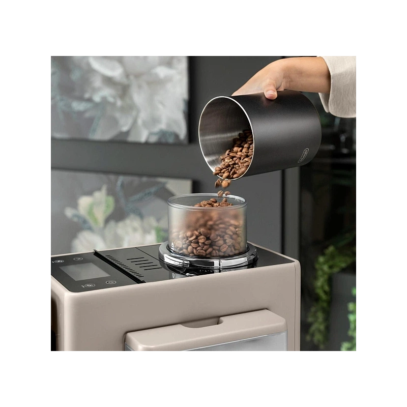 Кофемашина DeLonghi EXAM440.55.BG Сменный контейнер для зёрен (2шт.); мерная ложка; полоска для определения жёсткости воды