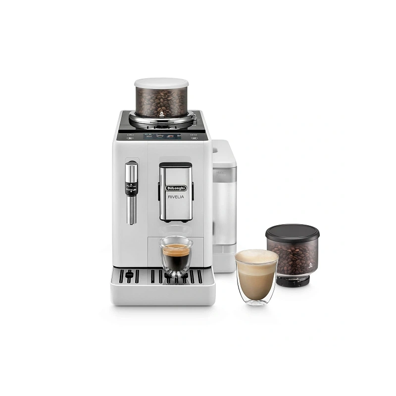 Кофемашина DeLonghi EXAM440.35.W Сменный контейнер для зёрен (2шт.); мерная ложка; полоска для определения жёсткости воды