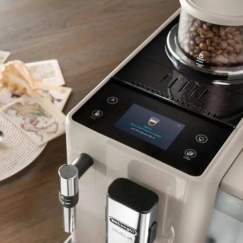 Кофемашина DeLonghi EXAM440.35.BG Сменный контейнер для зёрен (2шт.); мерная ложка; полоска для определения жёсткости воды