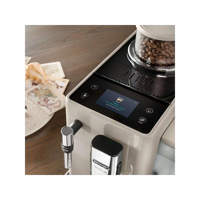 Кофемашина DeLonghi EXAM440.35.BG Сменный контейнер для зёрен (2шт.); мерная ложка; полоска для определения жёсткости воды