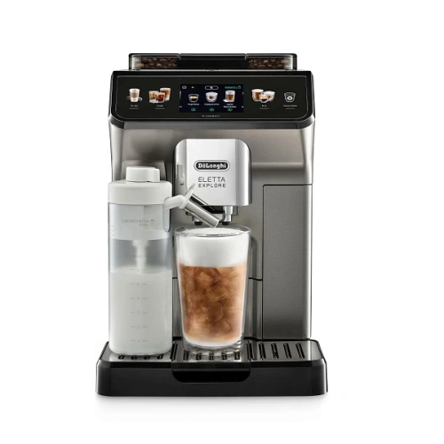 Kофемашина DeLonghi ECAM450.86.T Графин для молока; фильтр для воды; кружка To Go; мерная ложка; силиконовая форма для льда; инструкция