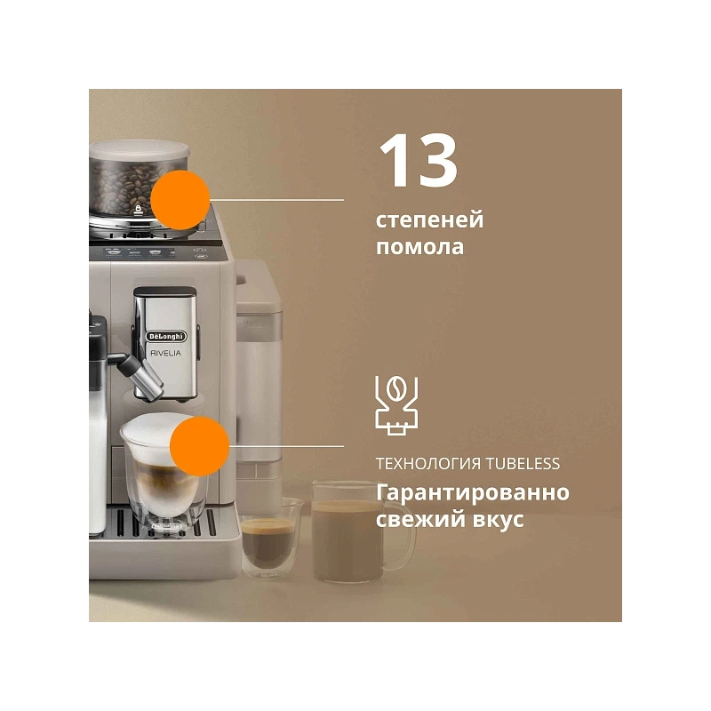 Кофемашина DeLonghi EXAM440.55.BG Сменный контейнер для зёрен (2шт.); мерная ложка; полоска для определения жёсткости воды