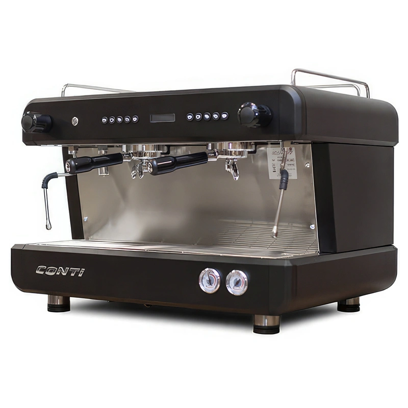 Кофемашина рожковая CONTI CC200 Standard TC 2 группы, черный