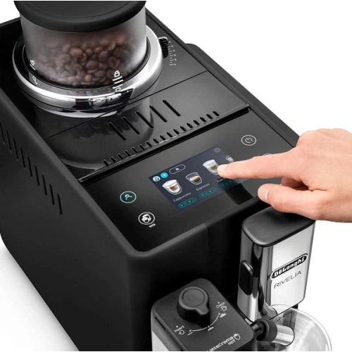 Кофемашина DeLonghi EXAM440.55.B Сменный контейнер для зёрен (2шт.); мерная ложка; полоска для определения жёсткости воды