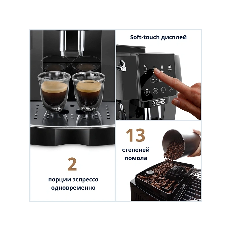 Кофемашина DeLonghi ECAM220.22.GB Кофемашина; мерная ложка; полоска-индикатор жесткости воды