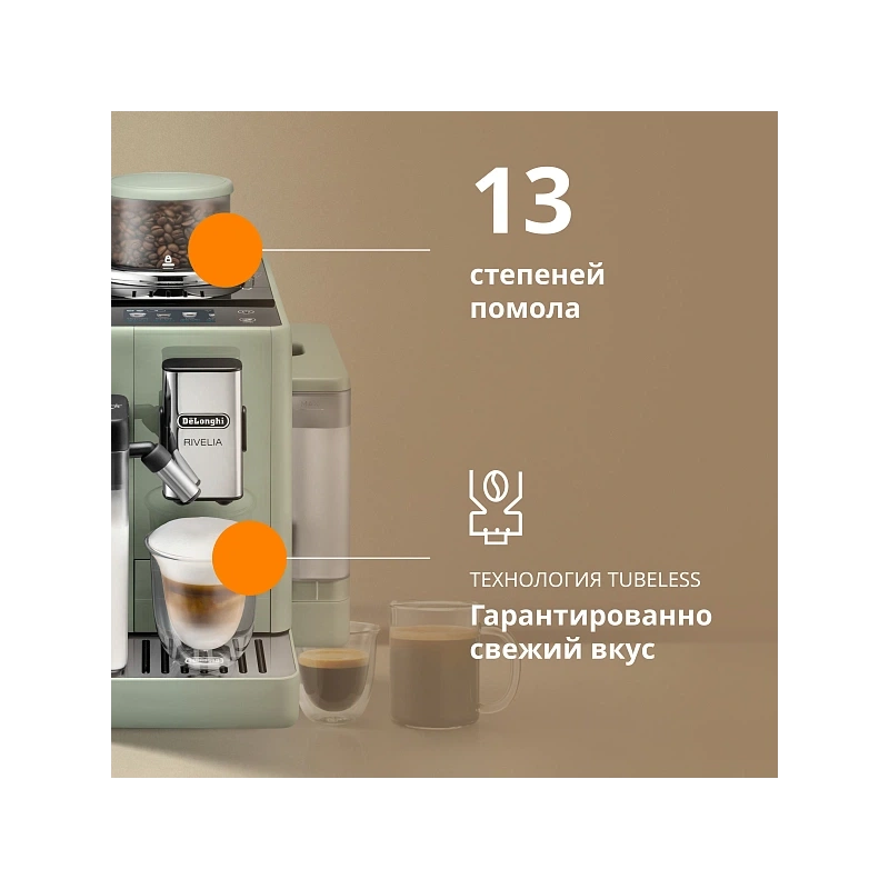 Кофемашина DeLonghi EXAM441.55.GR Сменный контейнер для зёрен (2шт.); мерная ложка; полоска для определения жёсткости воды