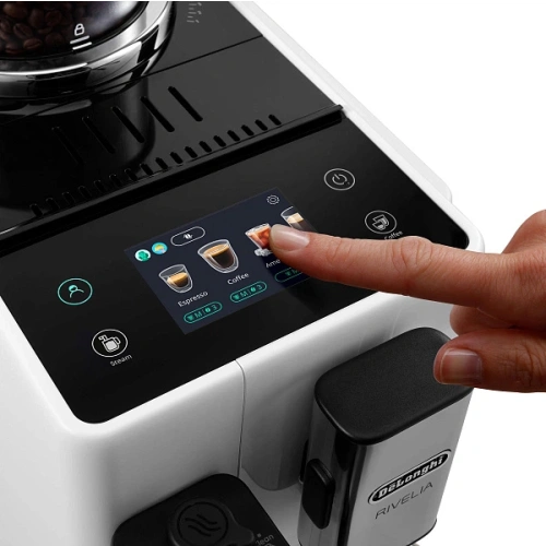 Кофемашина DeLonghi EXAM440.35.W Сменный контейнер для зёрен (2шт.); мерная ложка; полоска для определения жёсткости воды