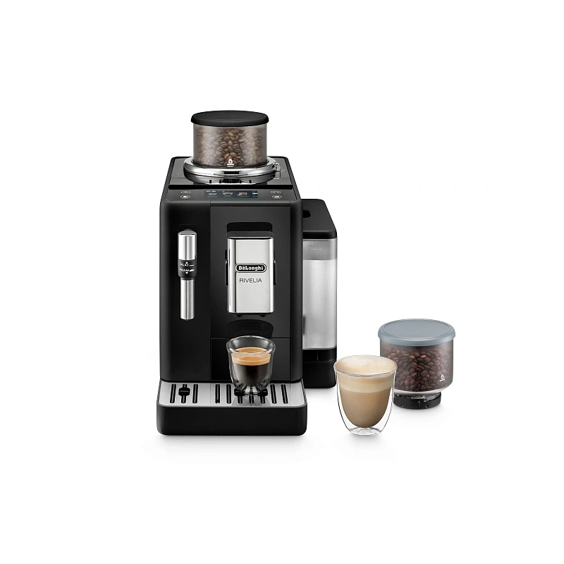 Кофемашина DeLonghi EXAM440.35.B Сменный контейнер для зёрен (2шт.); мерная ложка; полоска для определения жёсткости воды