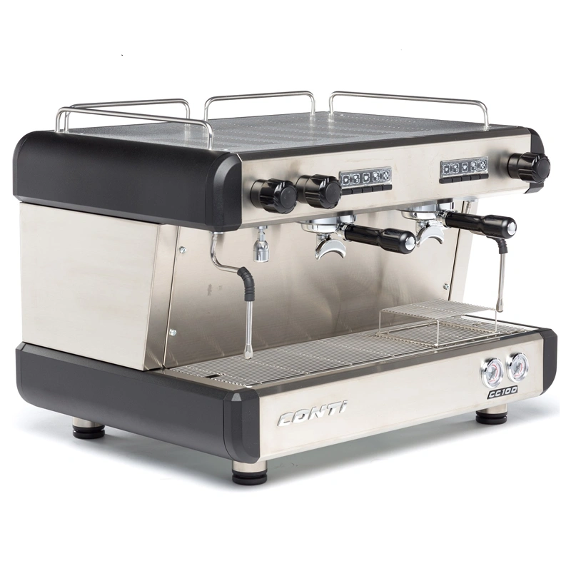 Кофемашина рожковая CONTI CC100 Standart 2 группы, черный