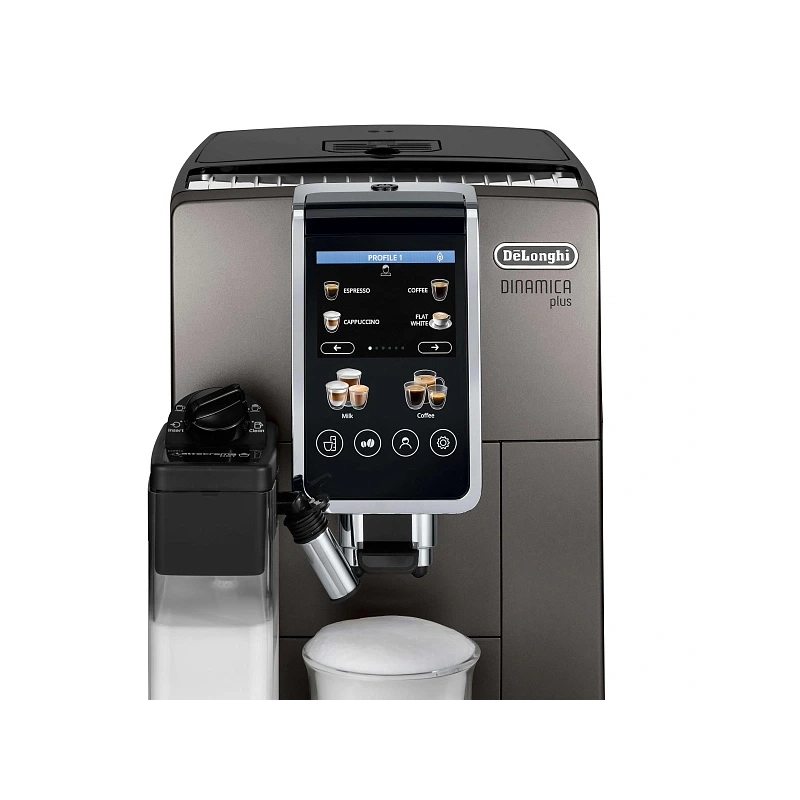 Кофемашина DeLonghi ECAM380.95.TB Графин для молока (latte crema hot; latte crema cool); фильтр для воды; мерная ложка; силиконовая форма для льда; инструкция