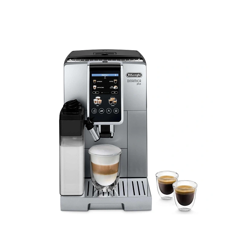Кофемашина DeLonghi ECAM380.85.SB Графин для молока; фильтр для воды; полоска на определение жесткости воды; декальцинатор; мерная ложка; инструкция