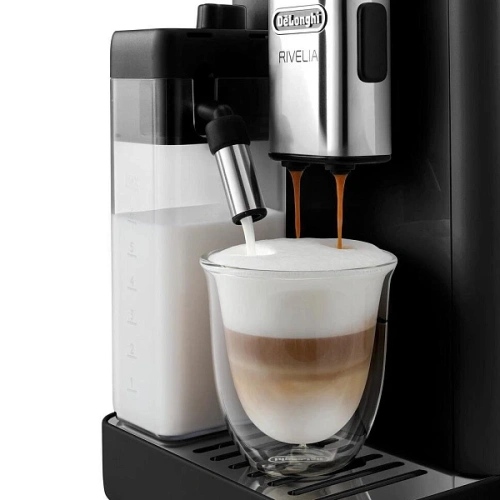 Кофемашина DeLonghi EXAM440.55.B Сменный контейнер для зёрен (2шт.); мерная ложка; полоска для определения жёсткости воды