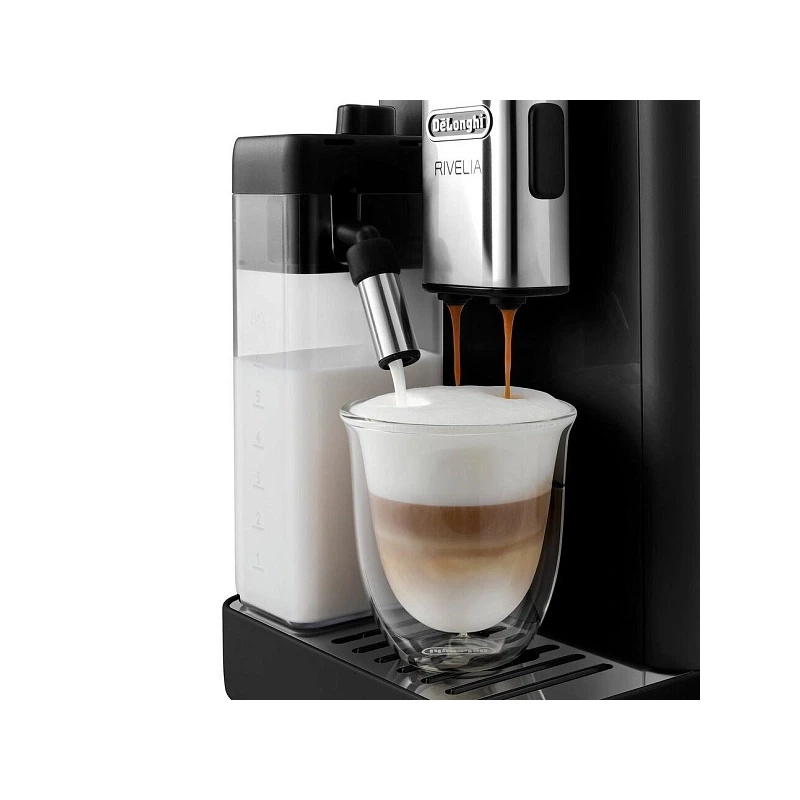 Кофемашина DeLonghi EXAM440.55.B Сменный контейнер для зёрен (2шт.); мерная ложка; полоска для определения жёсткости воды