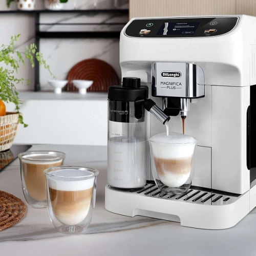 Кофемашина DeLonghi ECAM320.60.W Графин для молока; узел подачи горячей воды; инструкция