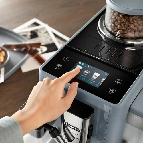Кофемашина DeLonghi EXAM440.55.G Сменный контейнер для зёрен (2шт.); мерная ложка; полоска для определения жёсткости воды