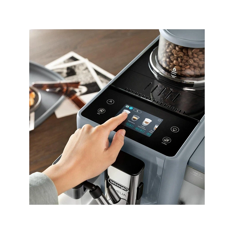 Кофемашина DeLonghi EXAM440.55.G Сменный контейнер для зёрен (2шт.); мерная ложка; полоска для определения жёсткости воды
