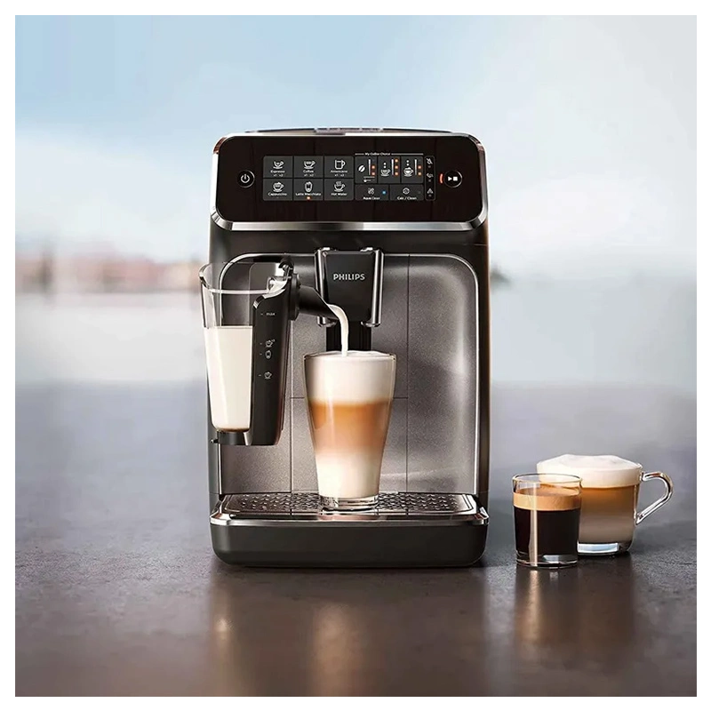 Кофемашина Philips EP3246/70 Series 3200 LatteGo мерная ложка, тест-полоска для определения жесткости воды, фильтр AquaClean