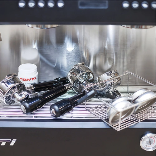 Кофемашина рожковая CONTI CC200 Standard TC 2 группы, черный
