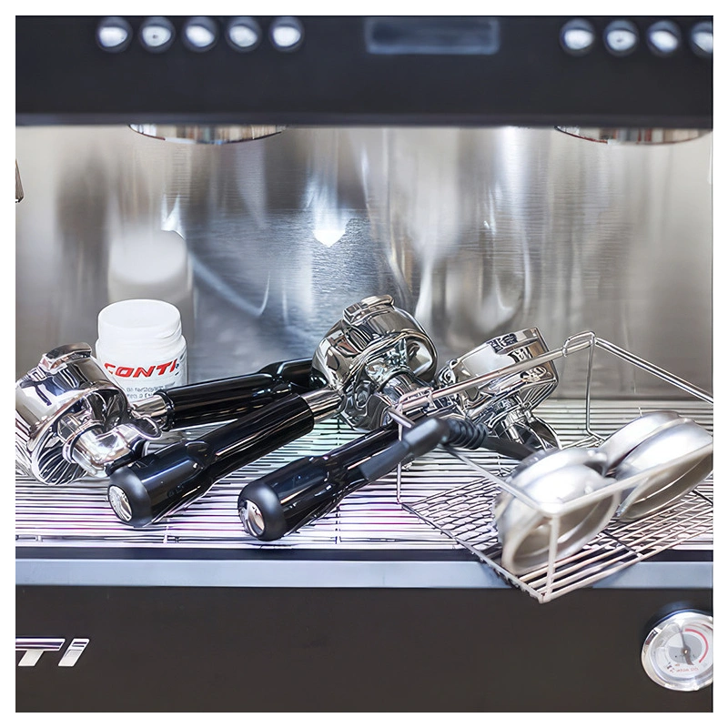 Кофемашина рожковая CONTI CC200 Standard TC 2 группы, черный