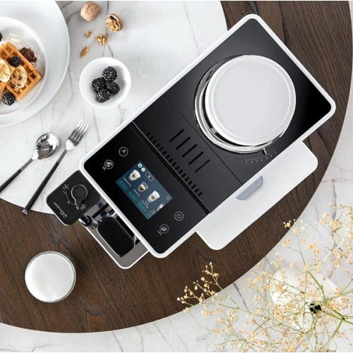 Кофемашина DeLonghi EXAM440.55.W Сменный контейнер для зёрен (2шт.); мерная ложка; полоска для определения жёсткости воды
