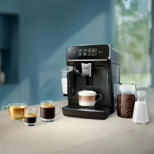 Кофемашина Philips EP2334/10 Series 2300 LatteGo документация, мерная ложка, тестовая полоска для проверки жесткости воды и фильтр АкваКлин