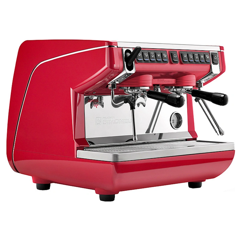 Кофемашина Nuova Simonelli Appia Life Compact 2Gr V 220V black, white, red+economizer+high groups