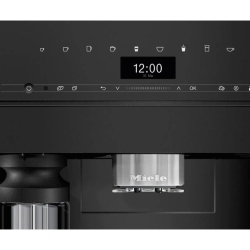 Встраиваемая кофемашина Miele CVA7440 OBSW, чёрный обсидиан