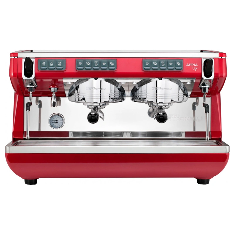Кофемашина Nuova Simonelli Appia Life 2Gr V 220V black, white, red+economizer+high groups