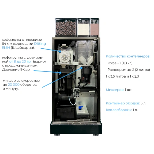 Кофемашина автоматическая Jetinno JL18 Black