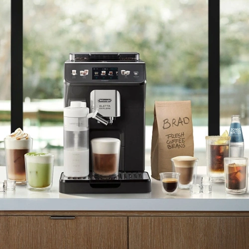 Кофемашина DeLonghi ECAM450.55.G EX:4 Графин для молока; фильтр для воды; кружка To Go; мерная ложка; силиконовая форма для льда; инструкция