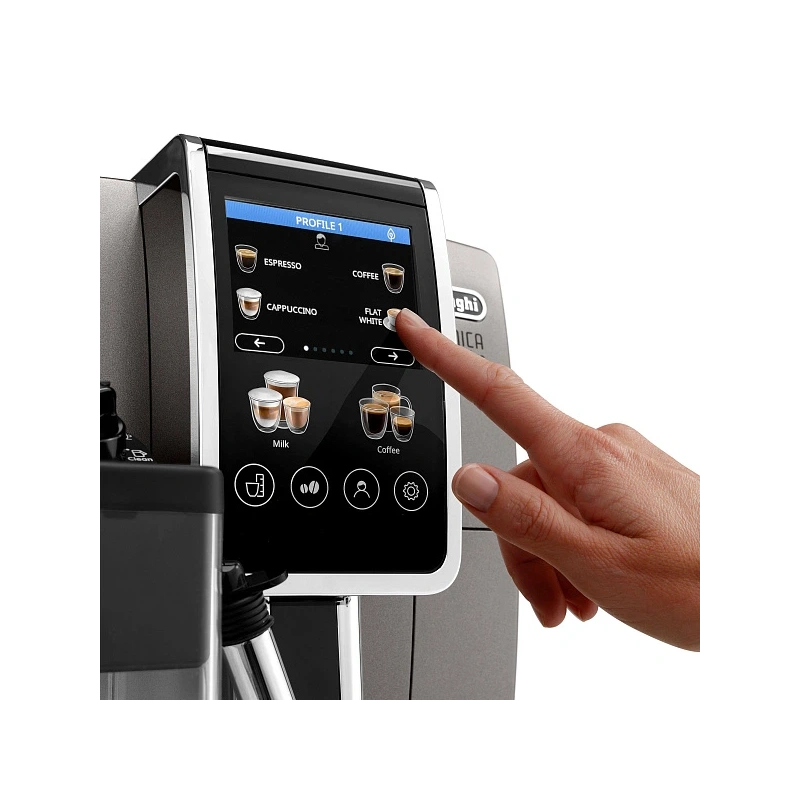 Кофемашина DeLonghi ECAM380.95.TB Графин для молока (latte crema hot; latte crema cool); фильтр для воды; мерная ложка; силиконовая форма для льда; инструкция