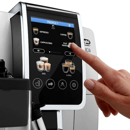 Кофемашина DeLonghi ECAM380.85.SB Графин для молока; фильтр для воды; полоска на определение жесткости воды; декальцинатор; мерная ложка; инструкция