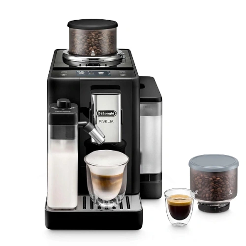 Кофемашина DeLonghi EXAM440.55.B Сменный контейнер для зёрен (2шт.); мерная ложка; полоска для определения жёсткости воды