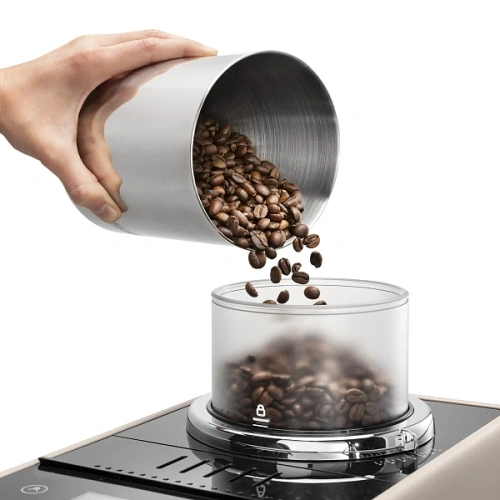 Кофемашина DeLonghi EXAM440.55.BG Сменный контейнер для зёрен (2шт.); мерная ложка; полоска для определения жёсткости воды