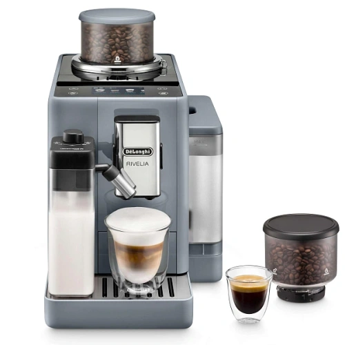 Кофемашина DeLonghi EXAM440.55.G Сменный контейнер для зёрен (2шт.); мерная ложка; полоска для определения жёсткости воды