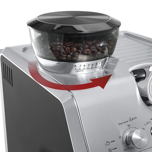 Рожковая кофеварка DeLonghi EC9155.MB Кофеварка, тэмпер, питчер(молочник), портафильтр, две корзины для портафильтра (12 мл, 25мл), подставка под чашку для приготовления эспрессо, игла и кисточка для очистки парового отверстия, декальцинатор