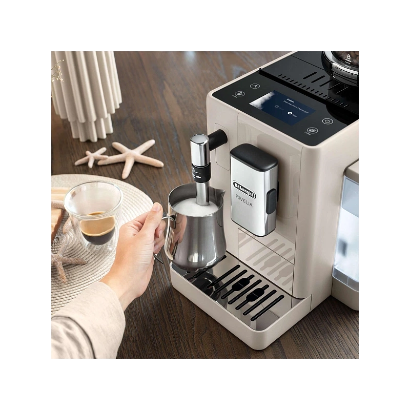 Кофемашина DeLonghi EXAM440.35.BG Сменный контейнер для зёрен (2шт.); мерная ложка; полоска для определения жёсткости воды